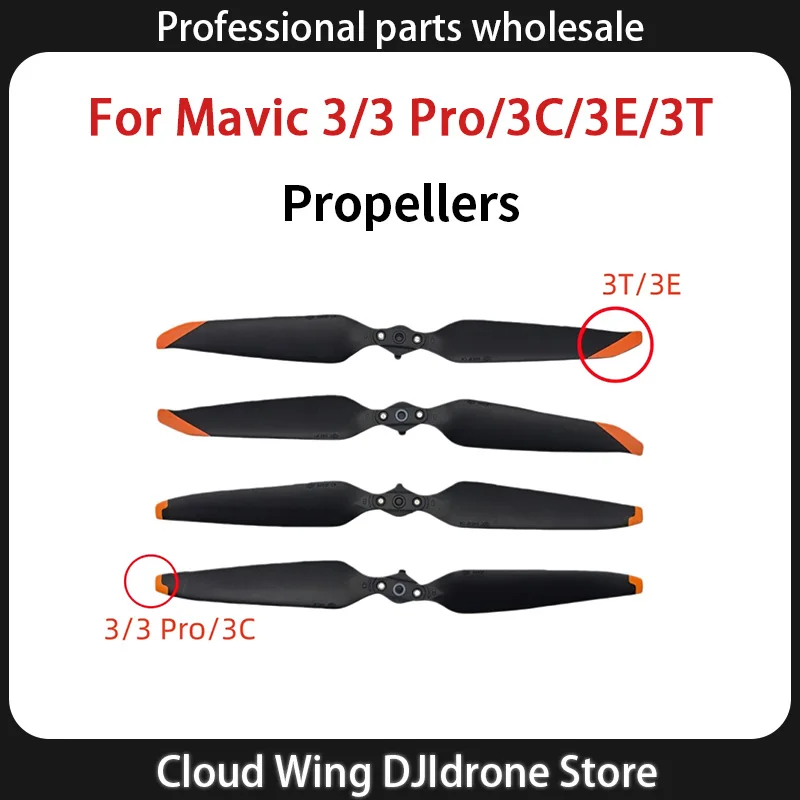 Hélices de Drone DJI Mini 3/3 Pro/3C - Pales de Rechange en Paquet de 1,2,4 Paires