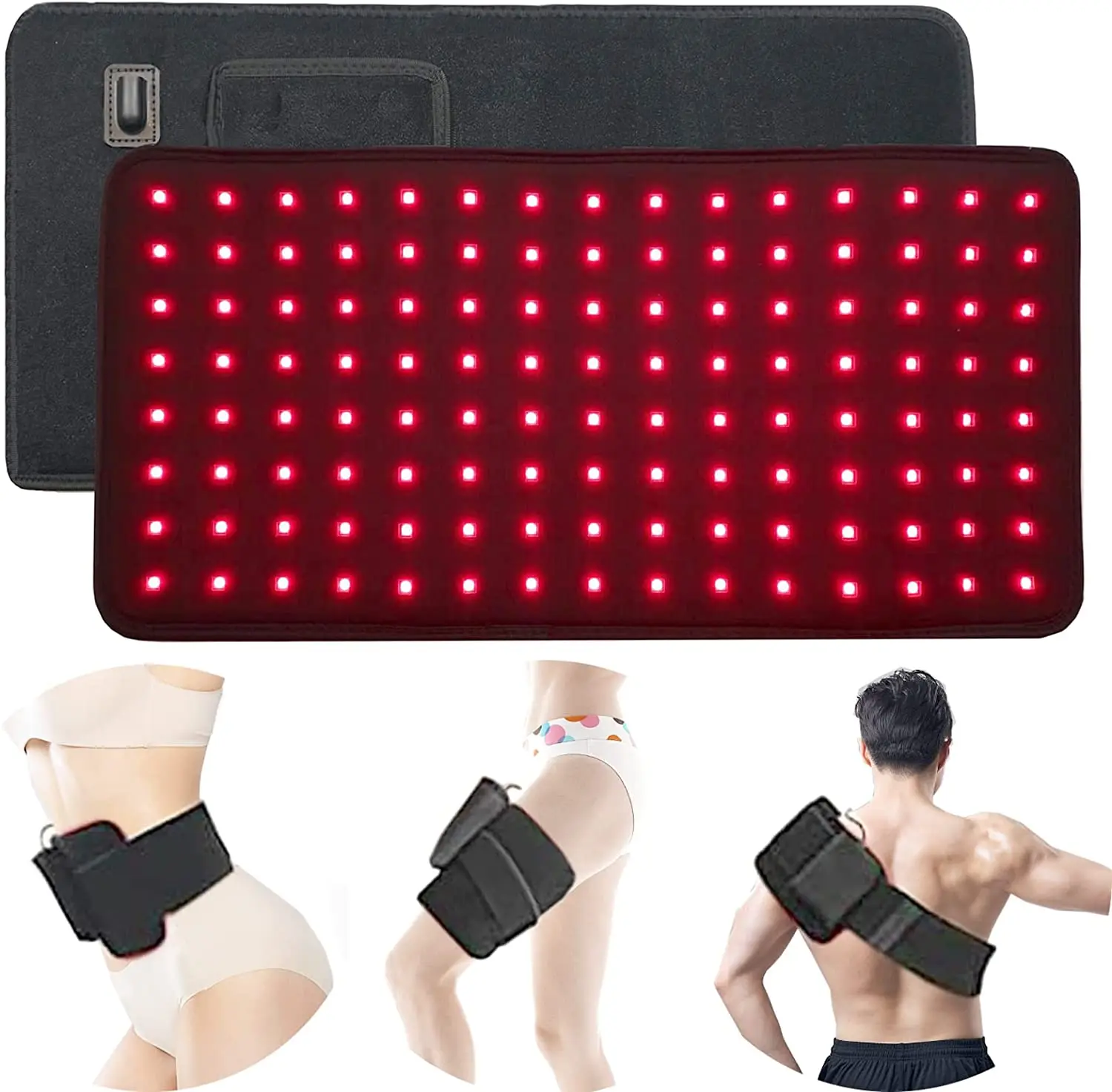 Light Therapy Belt LED Red Light Therapy Belt Pad Pain Relief Near Infrared Light 660nm 850nm Red Wrap 360 For Weight Loss Back Shoulder