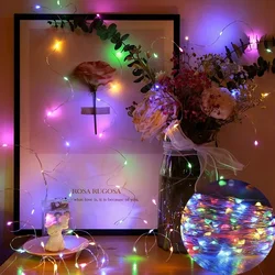 LED Battery String Lights with Remote - Christmas and Home Decor Ornament for Living Room, Bedroom, Garden, Wedding, and New Year Celebrations (Multicolor)