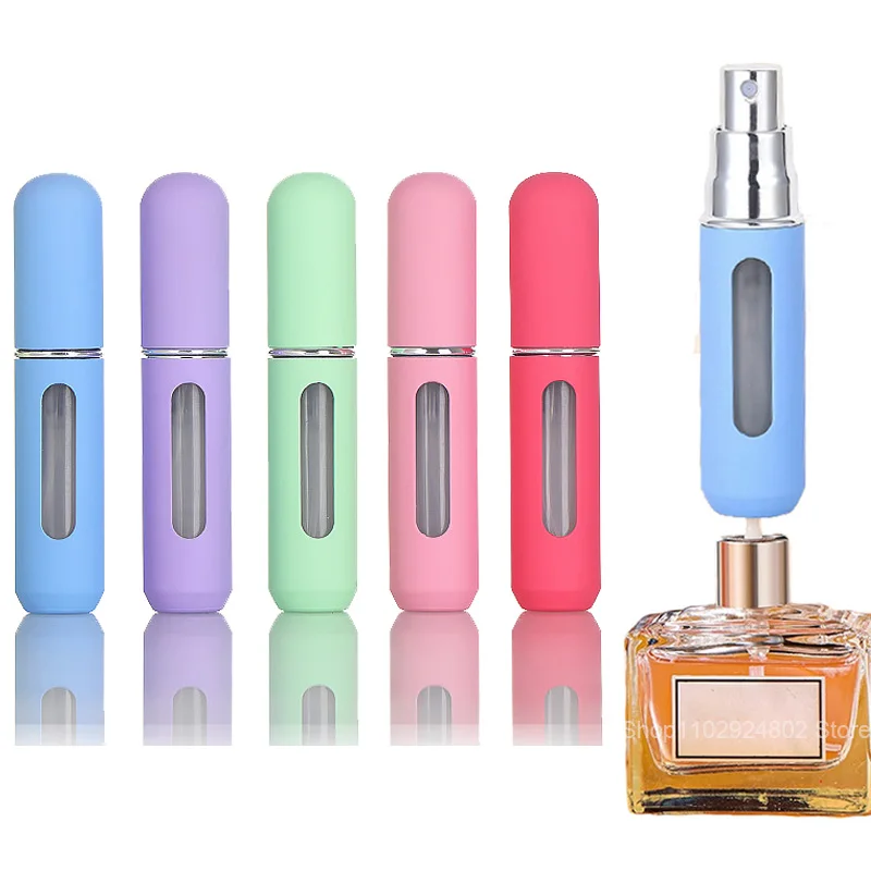 

5ml Candy Color Mini Perfume Refill Bottle Sub-Bottling Liquid Cosmetics Containers Spray Refillable Bottle Atomizer For Travel