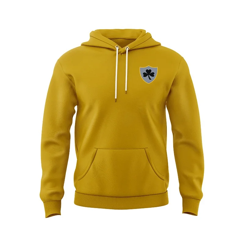 thumbnail image 1 of SUDADERA CON CAPUCHA Camisa retro irlandesa amarilla, 1 of 4