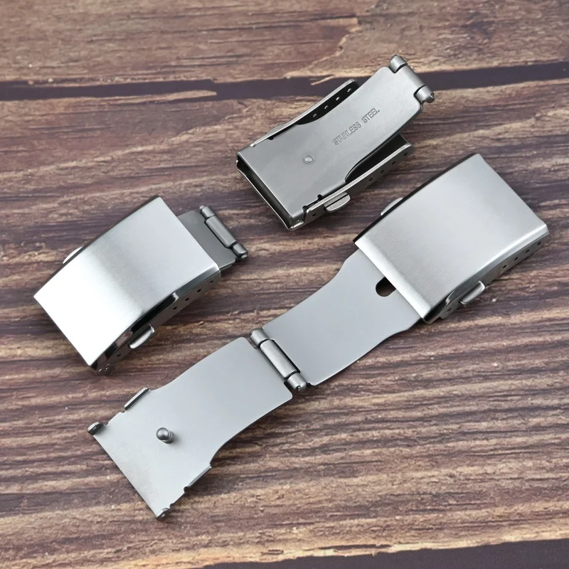 Premium Stainless Steel Folding Watch Clasp - Universal Strap Accessory