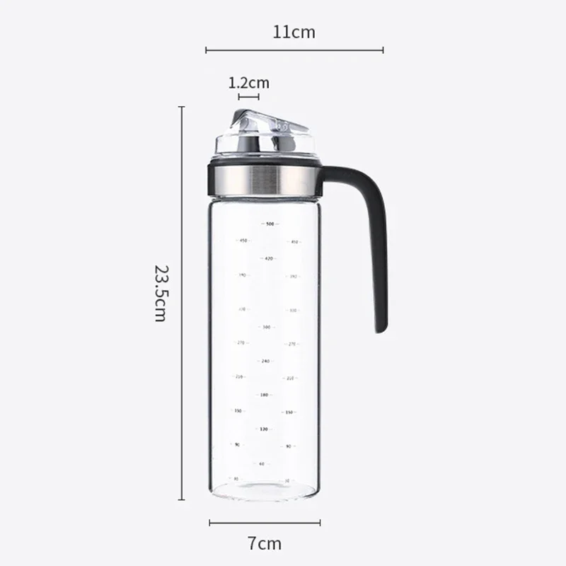 2PCS Oil Dispenser Sauce Bottle Glass Storage Bottles Spice Glass Oil Spray Vinegar Cooking Seasoning Bottle  Kitchen Tools