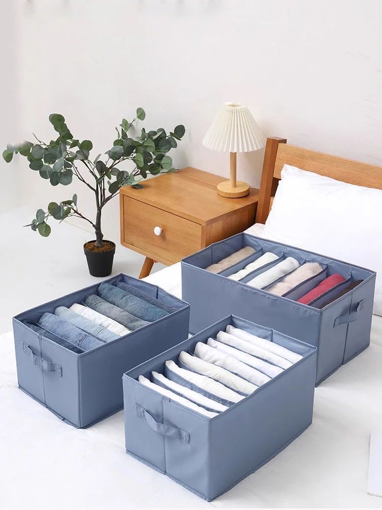 3 Scatole Portaoggetti Pieghevoli Per Cassetti | Organizer Per Biancheria Intima, Reggiseni E Calzini | Nylon Lavabile | 32x32x12 Cm