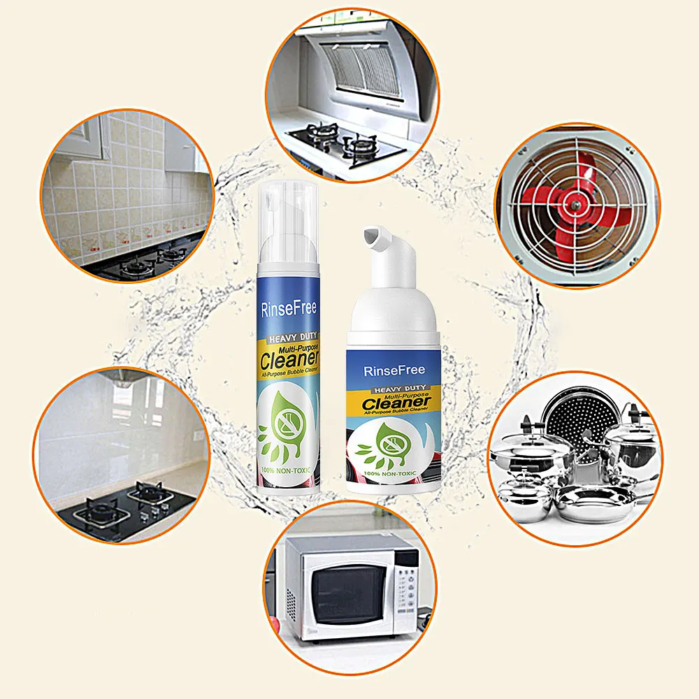 Multi-Purpose Cleaning Bubble Cleaner Spray Foam Kitchen Grease Dirt  Removal Household Cleaner Mildew Cleaner Foam Kitchen - AliExpress