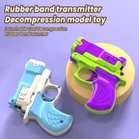 Rubber Band Gun Toy 3D Printed Gun Cub Radish Toy Knife Kids Stress Relief Toy Christmas Gift Decompression Boy's birthday Gift 1