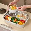 304 Stainless Steel Insulated Lunch Box Office Worker Students Sealed Portable Bento Microwae Heating Food Containe 2