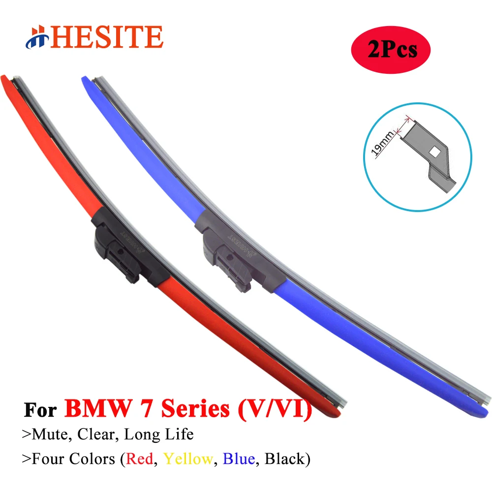 HESITE Colorful Windshield Wiper Blades For BMW 7 Series E38 E65 E66