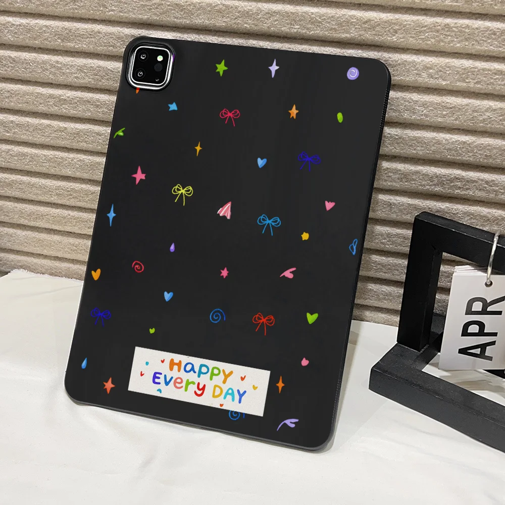 Frosted Tablet Case with Playful Healing Vibe and Lively Girl Aesthetic