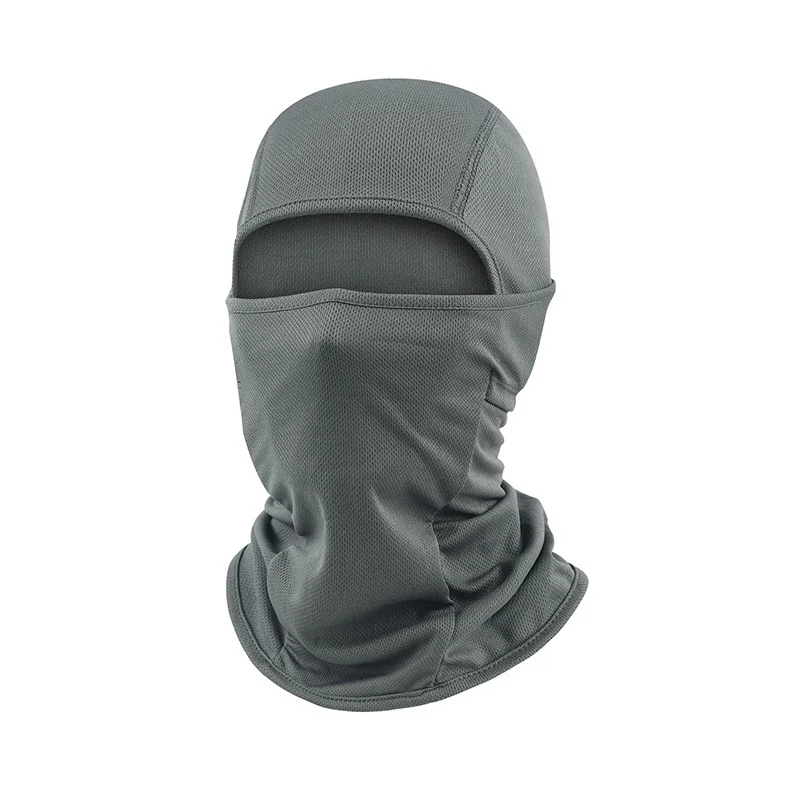 Schwarze Sonnenschutz-Sturmhaube – winddicht, staubdicht, atmungsaktiv, schnelltrocknend, Polyester-Gesichtsmaske für Outdoor-Fahrrad und Motorrad_voghion.com