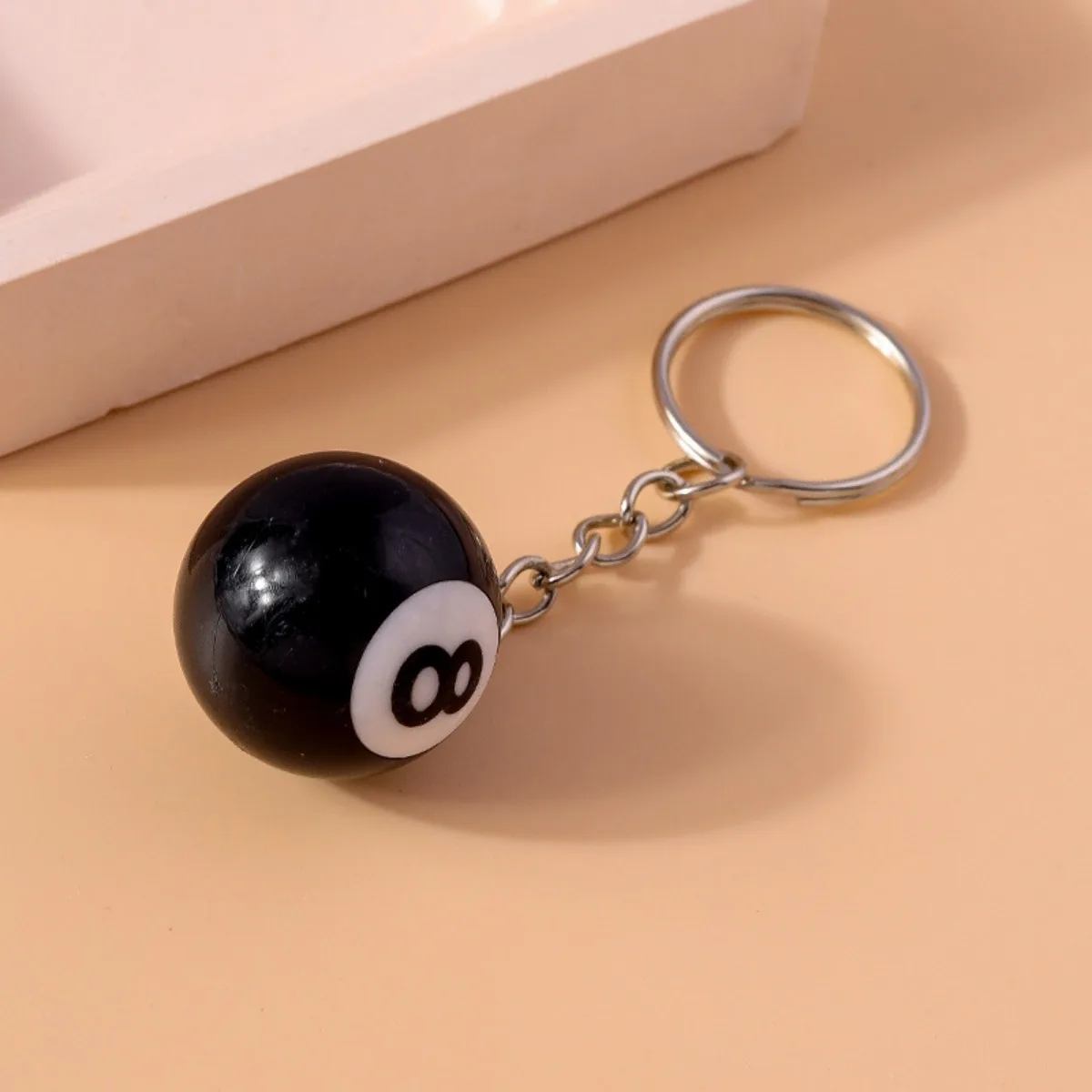 Billiard Ball Keychain - Metal Clasp