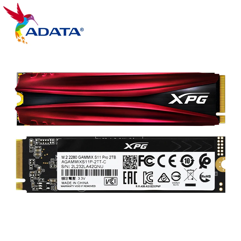 best ps5 internal ssd ADATA XPG GAMMIX S11 Pro SSD 2TB M2 2280 Internal Solid State Drive NVMe 1.3 Hard Disk Storage Drive For Desktop best internal ssd for gaming