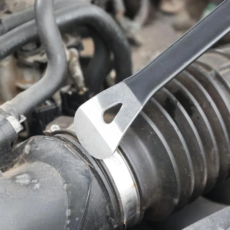 Auto Clip Removal Pry Tool Stainless Steel Car Fastener Disassembly Tool Non-Scratch Tip for Car Door Dashboard Trim Repair Kit