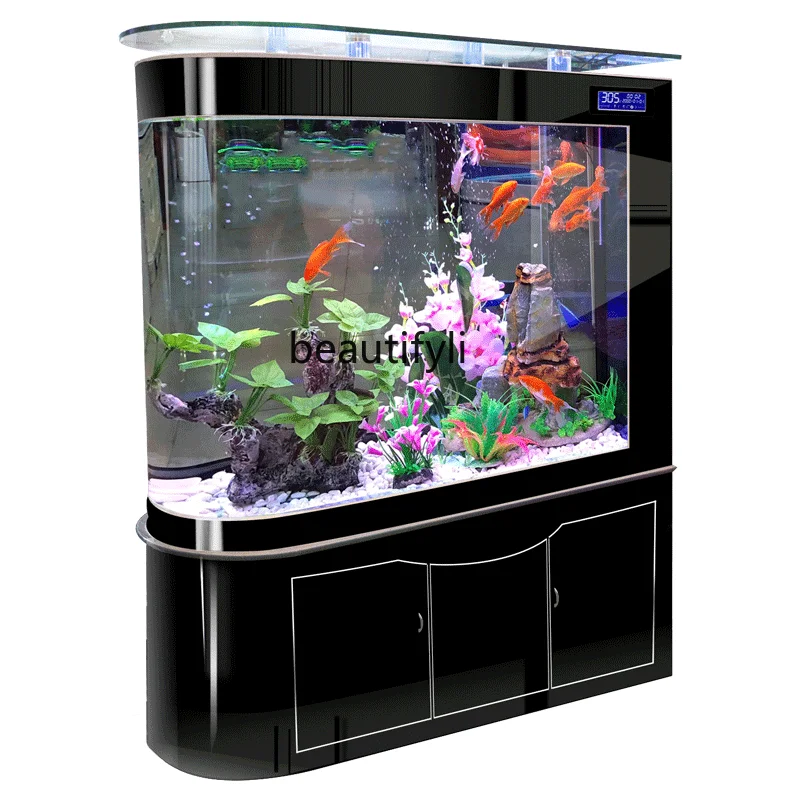 

Fish Tank Living Room Home Subareas Screens Modern Entry Lux Style Aquarium Large Dragon Fish Tank Bottom Filter