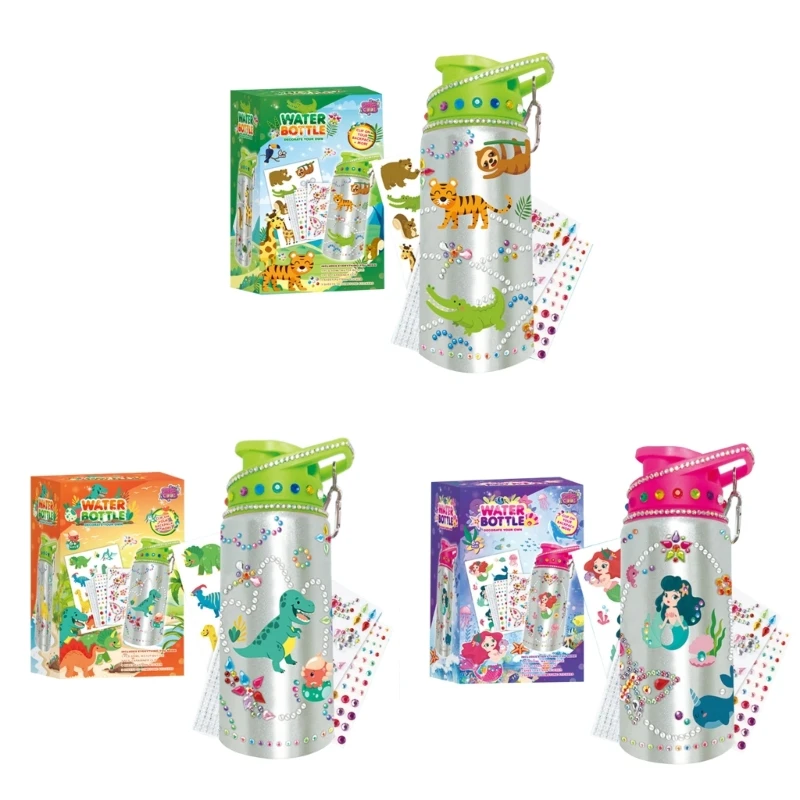 

Girls Gifts Decorate Your Own Water Bottle with Animal Stickers Cool Valentines Day Gift for Kids Girls Easter Dropship
