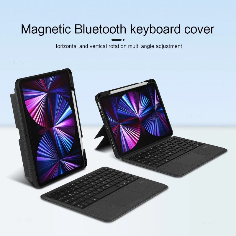 Teclado Smart Voice para Ipad Pro Touchpad Retroiluminação Tampa Separável Air Air 10.5 10.2 2023 2023 Ipad Pro 11 12.9 5th 4th 4th 4th 10.2 2023 2023 - Imagem 4