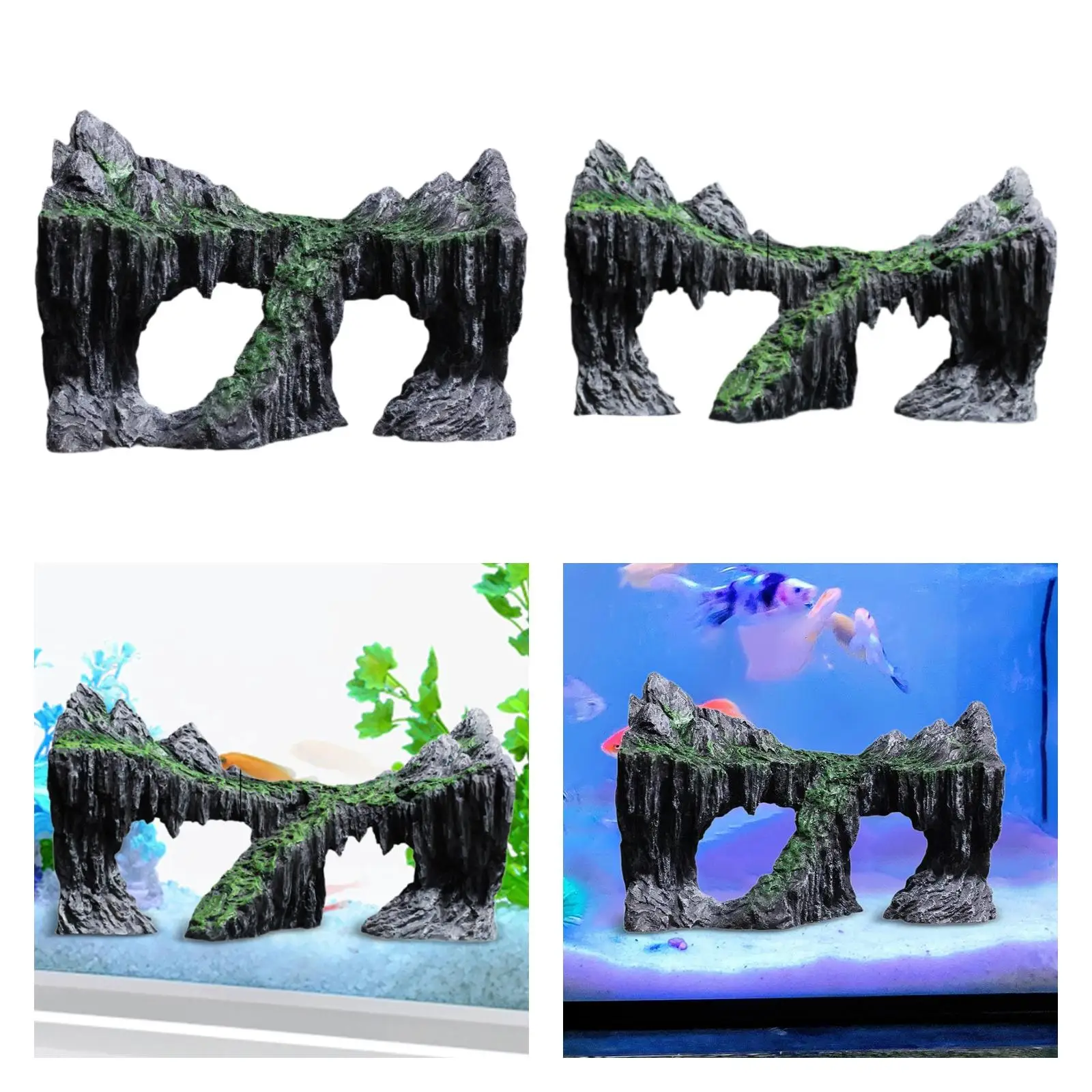 Fish Tank Rockery Cave Statue Resin Fish Tank Accessories Aquarium Decoration for Reptile Shrimp Turtle Betta Cichlid Small Fish Fish Tank Rockery Cave Statue Resin Fish Tank Accessories Aquarium Decoration for Reptile Shrimp Turtle Betta Cichlid Small Fish