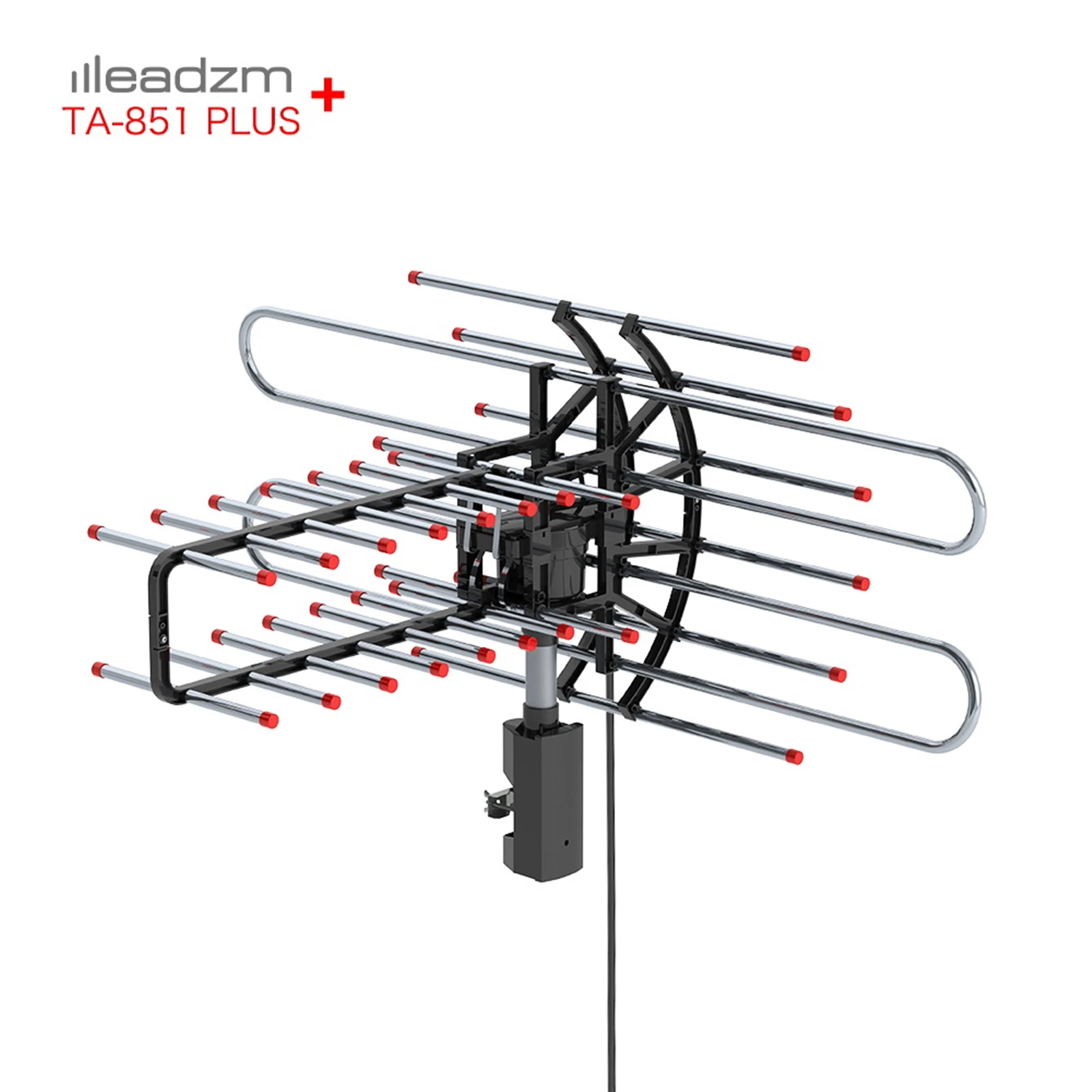 TA-851 Plus 360&deg;Rotation UV Dual Frequency 45-860MHz 22-38dB 42.65ft cable Outdoor Antenna