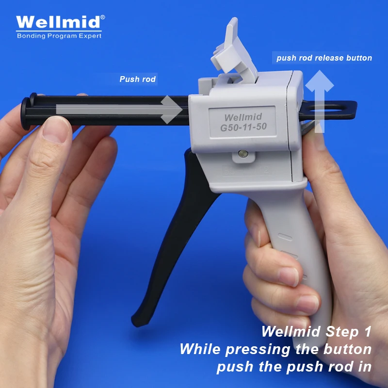 50ml 1:1 Epoxy Adhesives Dispensing Gun 2K Kit Portable Double Tube Mixing Dispenser Loctite ARALDITE 3M Cartridges AB Glue Gun epoxy adhesive dispensing gun