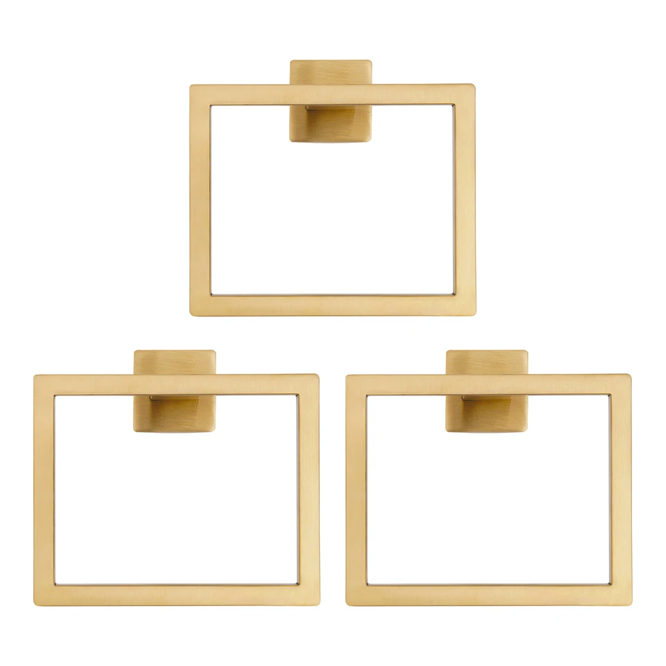 Conjunto Banheiro Ouro Escovado - 4 Peças Aço Inoxidável