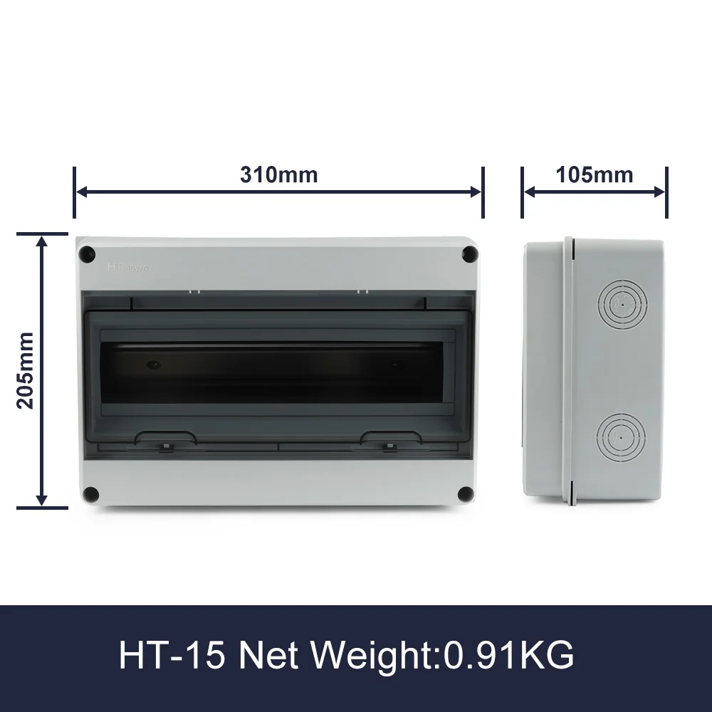 Outdoor Waterproof Electrical Enclosure Box, IP65-Rated, Durable ABS Plastic