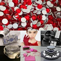 1440pcs SS12 16 Siam Red Hotfix Crystal Rhinestones DIY Crystal Glass Flatback Rhinestone Nail Art Supplies Jewelry Accessories 2