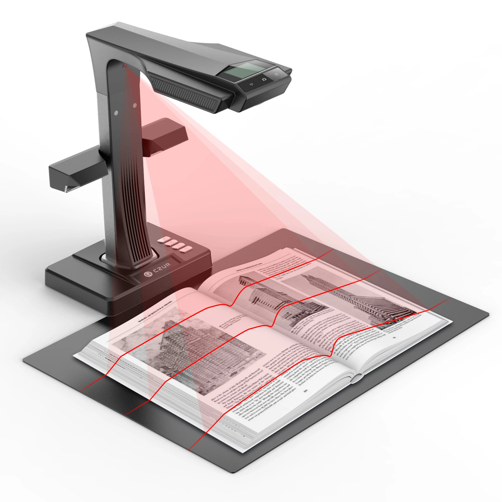 CZUR ET24 Pro Professional Book/Document Scanner, 24MP HD Camera,Capture A3, Support HDMI, Compatible with Windows//MacOS/Lunix