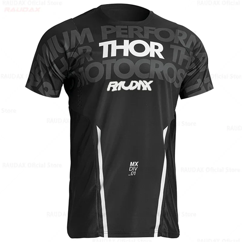 Youth Quick Dry Motocross Jerseys Thor Raudax Downhil Mountain Bike DH Shirt MX Motorcycle Cycling Clothing Ropa MTB T-Shirts 4