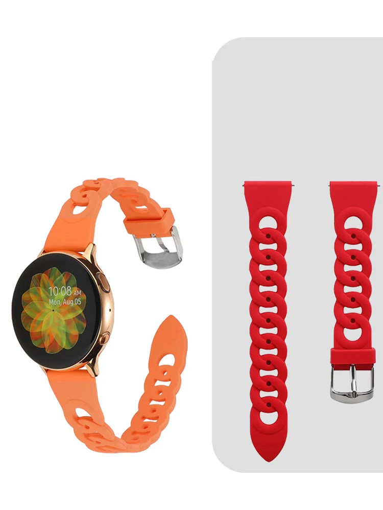 Cinturino Da 20Mm/22Mm Per Samsung Galaxy 6/5/4/Classic/3/Active 2 40Mm 44Mm Smart Silicone Per Huawei Gt/Amazfit Gtr-Gts-4-3-Pro Band