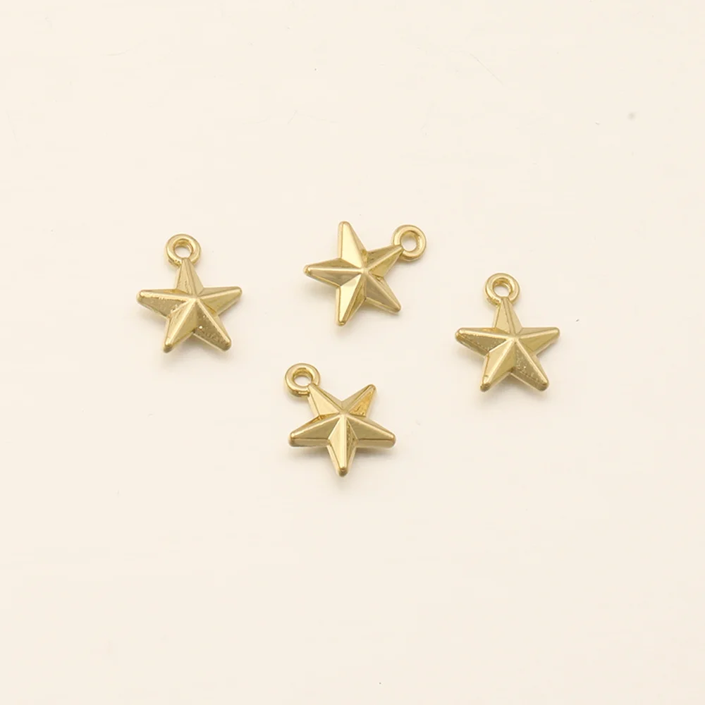 Cordial Design 100Pcs 7*9MM Bracelet Accessories/Zinc Alloy/DIY Charms Making/Star Shape/Hand Made/Jewelry Findings & Components - cordial