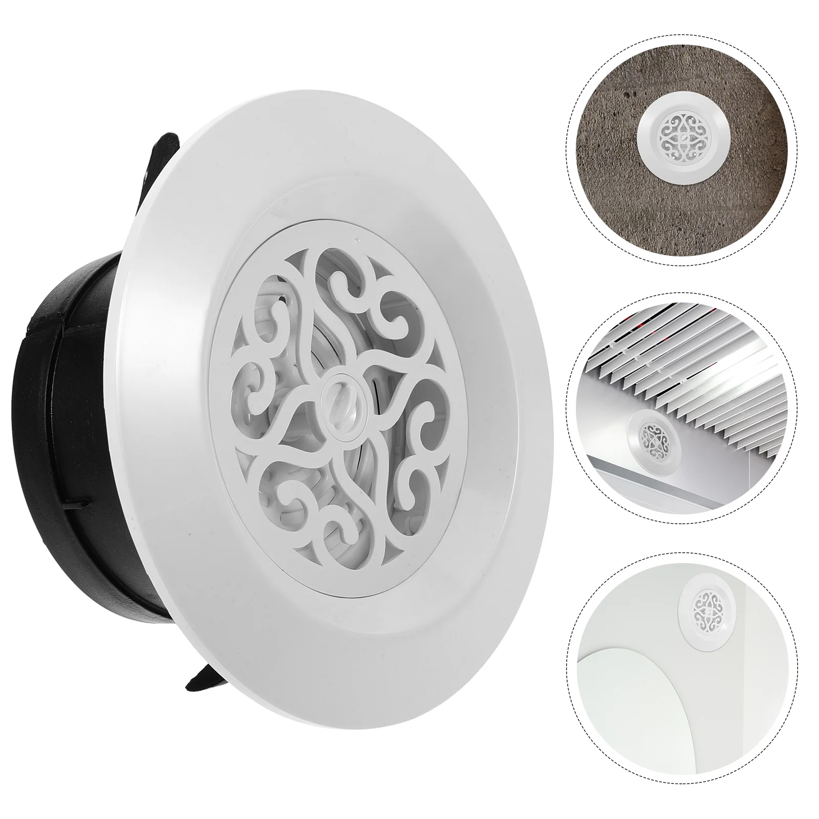 

Exhaust Port Round Ceiling Vent Cover Soffit 55 Inch Vents Air Conditioner Fan