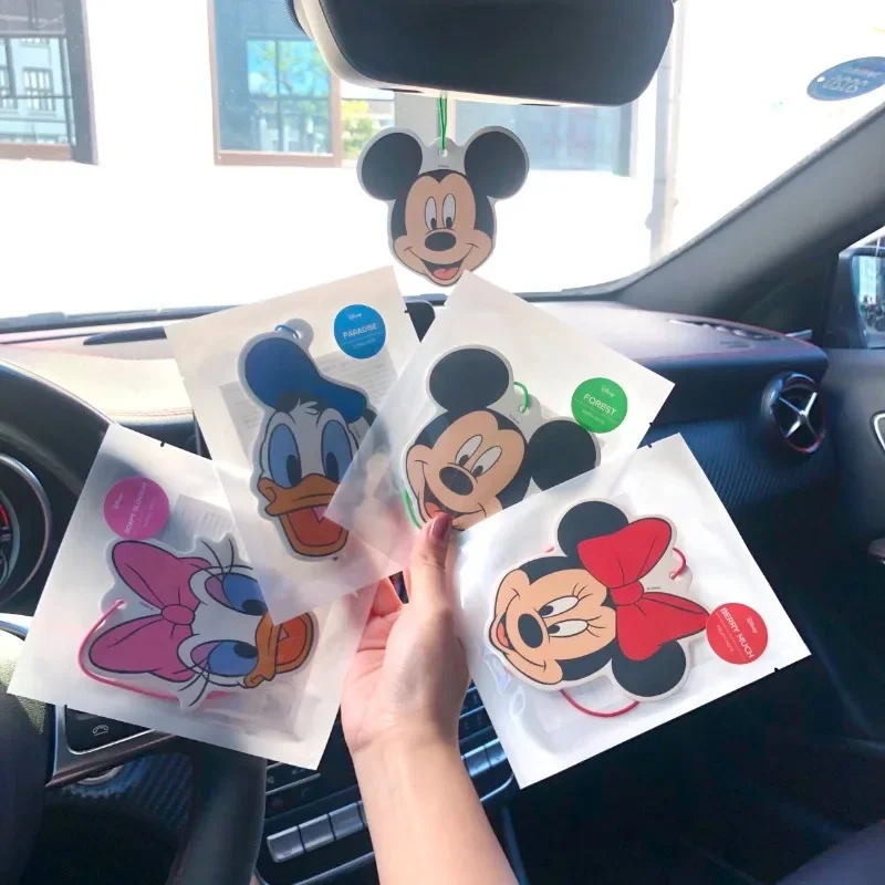 

Disney Aromatherapy Anime Minnie Mickey Mouse Car Hanging Fragrance Tablets Disney Air Freshener Car Pendant Decorative Gifts