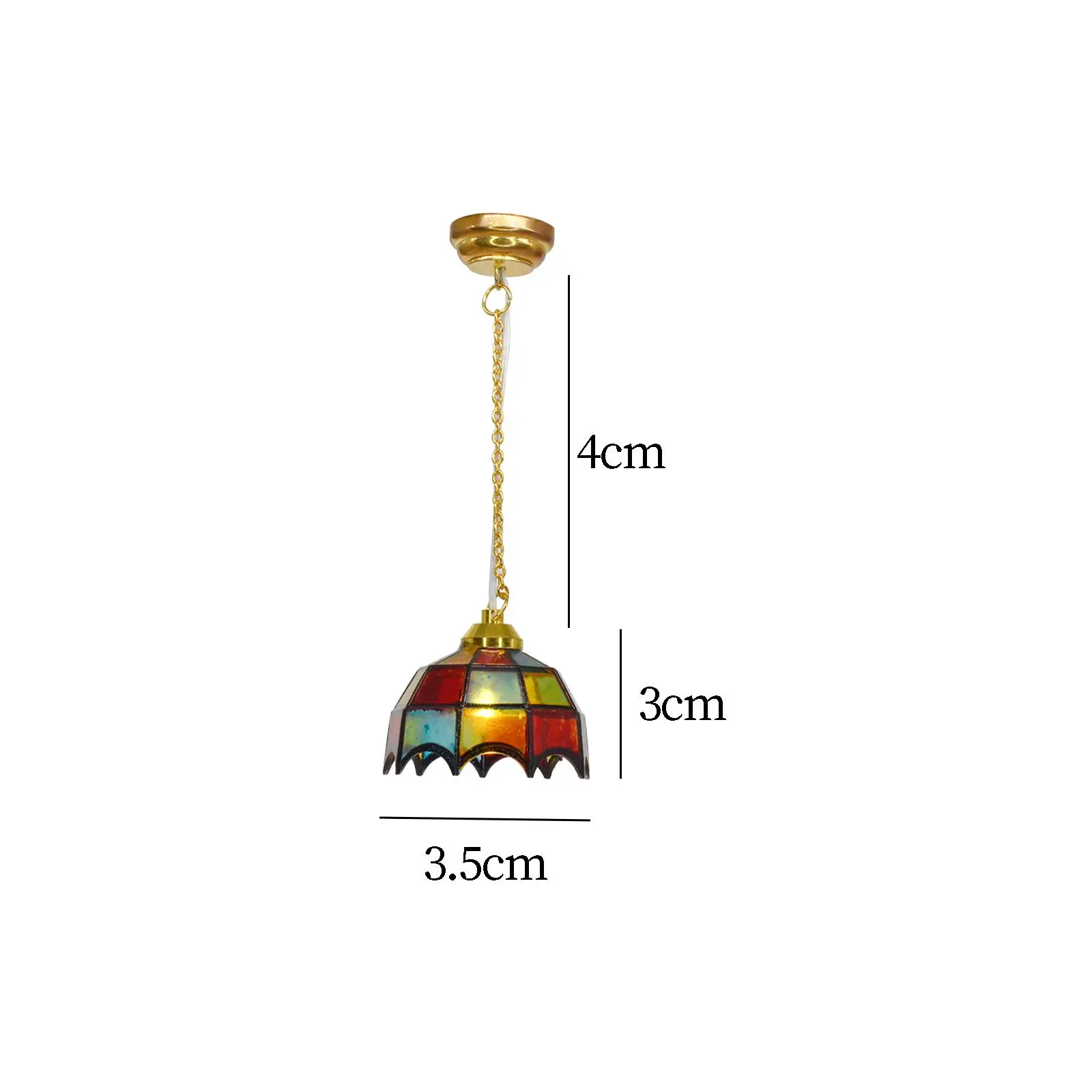 

Miniature Dollhouse Ceiling Lamp Dollhouse Furniture for Dining Room Bedroom