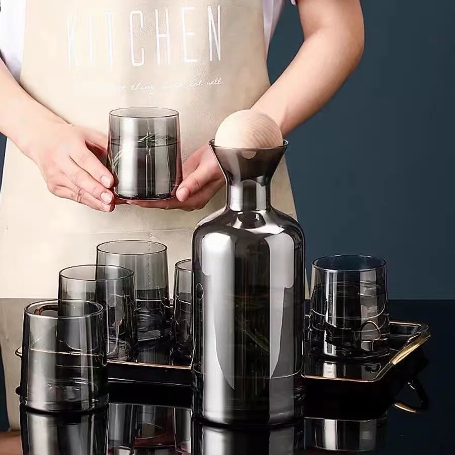 

250ml Heat-Resistant Borosilicate Glass Cup Water Cup Amber Gray Milk Juice Tea Cup