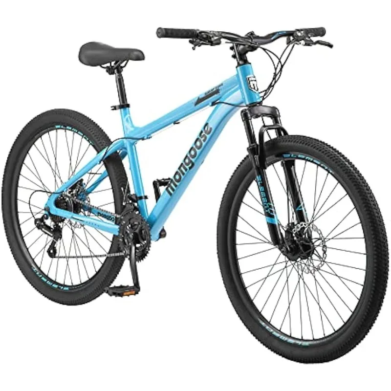 

Mongoose Grafton Adult Mountain Bike, Hardtail, 21-Speed Drivetrain, 17-Inch Aluminum Frame, 27.5-Inch