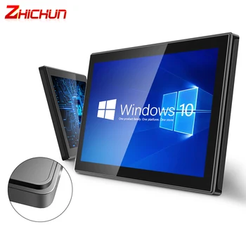 ZHICHUN 7/10/13.3/15/15.6/17/19/21.5/32 inch Computer touch screen android HMI monitor industrial panel pc kitchen Display