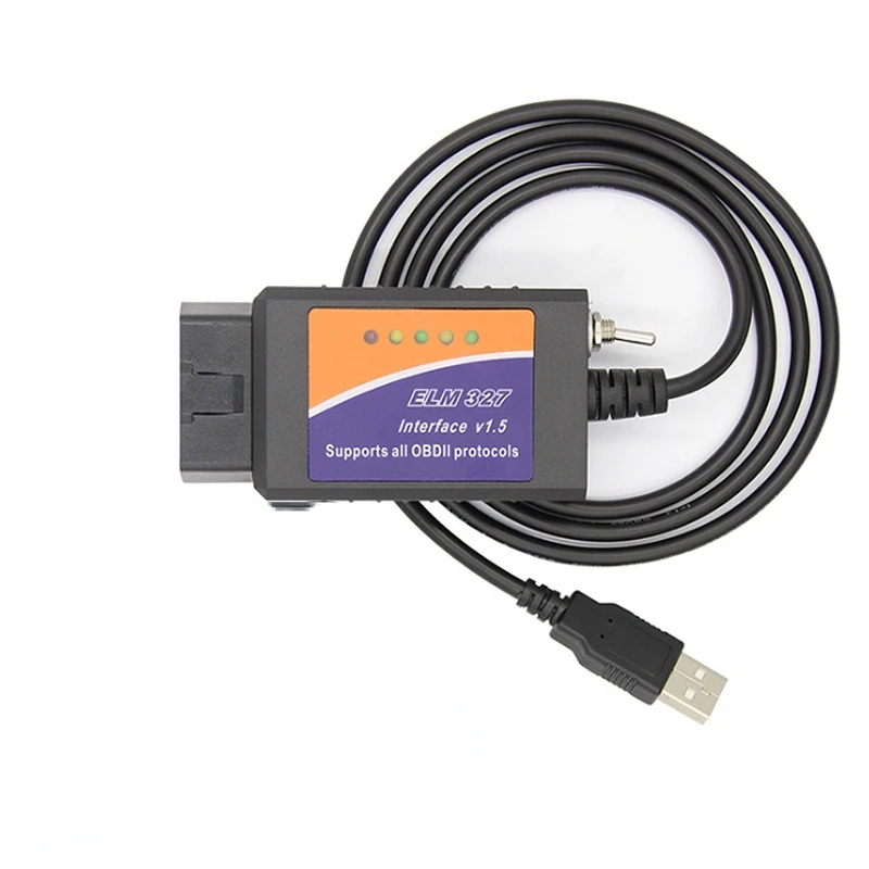 ELM 327 V1.5 PIC18F25K80 USB Diagnostic Cable Switch For FoCCCus FORScan ELM327 OBD2 Car diagnostic tool Scanner obd2 scanner obd code reader car diagnostic cable