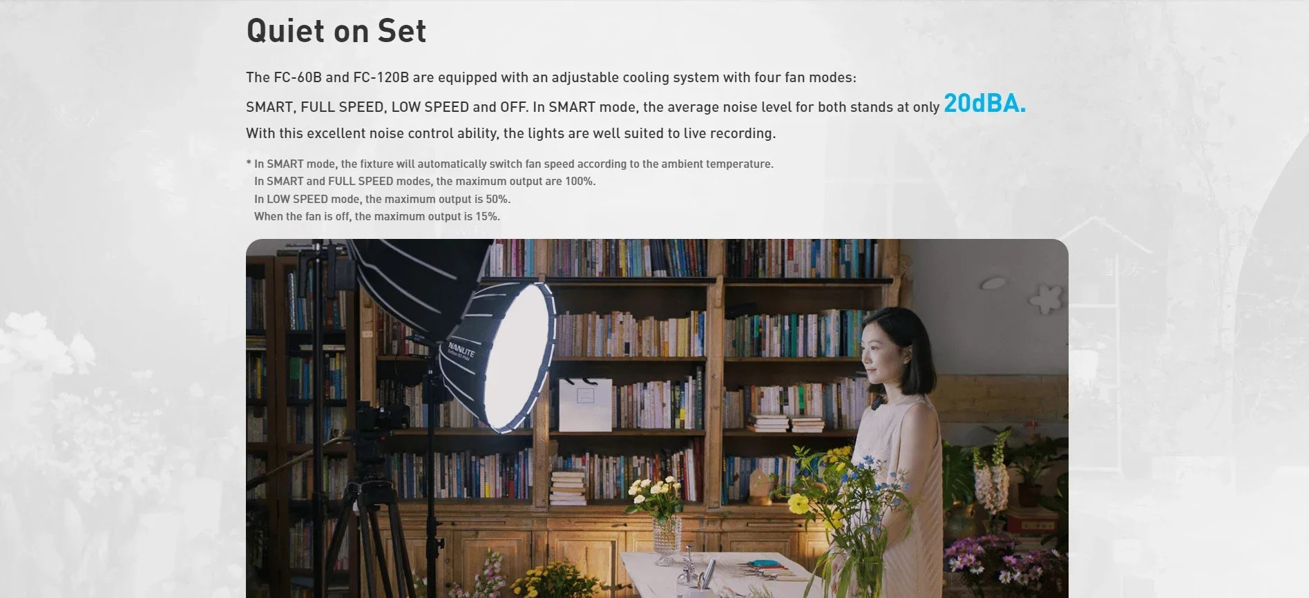 Nanlite FC-60B FC-120B Bi-Color LED Video Light 2700K-6500K Bowens Mount Continu