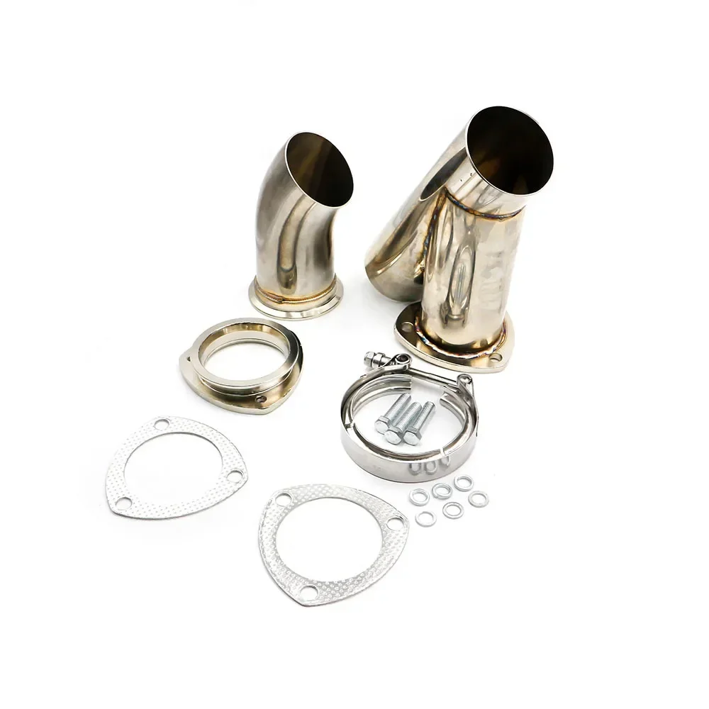 2" 2.25'' 2.5'' 3" Double Exhaust Control Valve With Remote Control Car Electric Exhaust Valve Cut outs Cutout kit Y Pipe