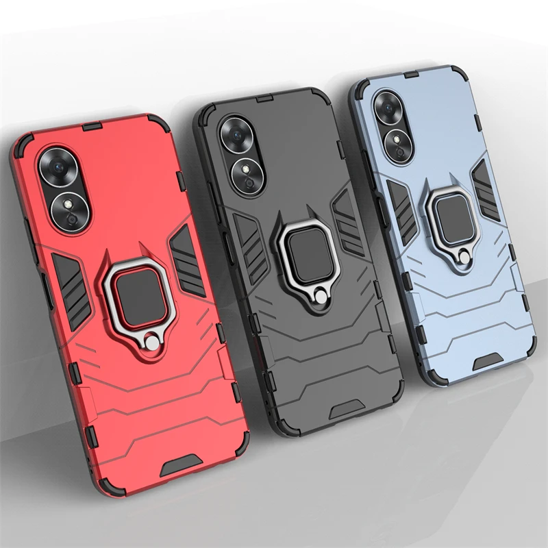 Per Cover Oppo A17 Custodia Per Oppo A17 A 17 Capas Nuova Custodia Antiurto Per Telefono Antiurto Con Anello Per Armatura Custodia Magnetica Per Oppo 