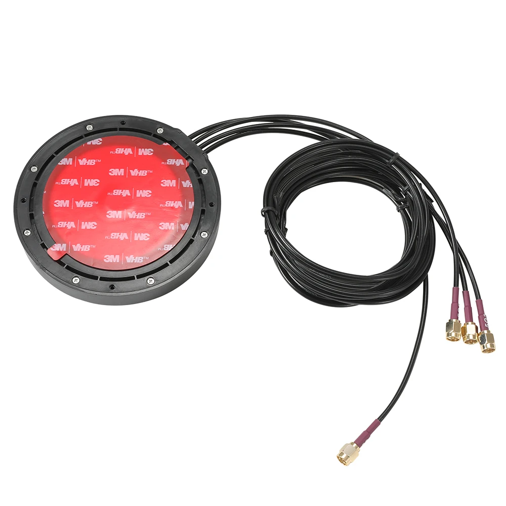 5G NR 4G LTE MIMO Adhesive Magnet Mount IP67 antenna with LMR100 Cable SMA male