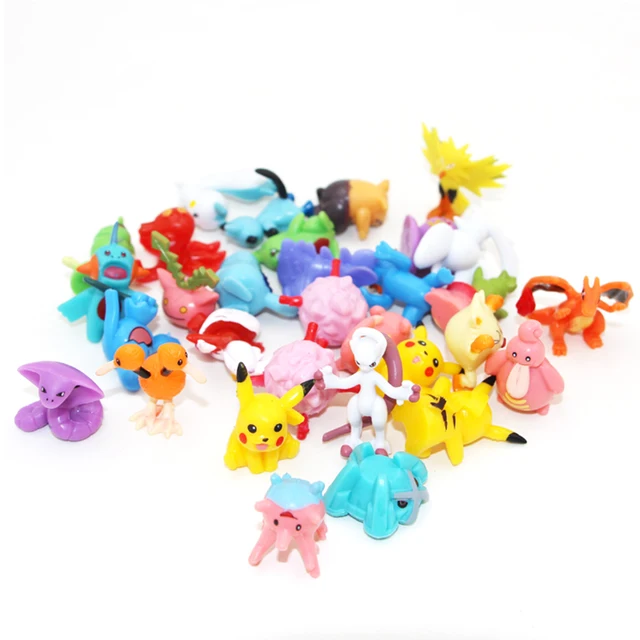 24pcs/set 144 with bag Pokemon mini Figures Lot Bulk Different Pikachu  Anime Figura Doll collection