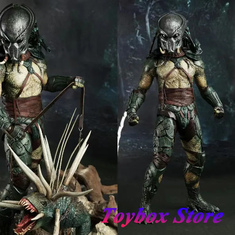 

HT HotToys MMS147 1/6 Collectible Tracker Predator Action Figure Movie Role Simulation Delicate 12" Full Set Alien Monster Toy