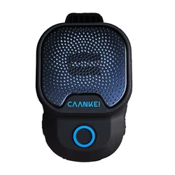 Rugged Waterproof Bluetooth Clip - On Speaker with Built - in Microphone - Speaker (Black)