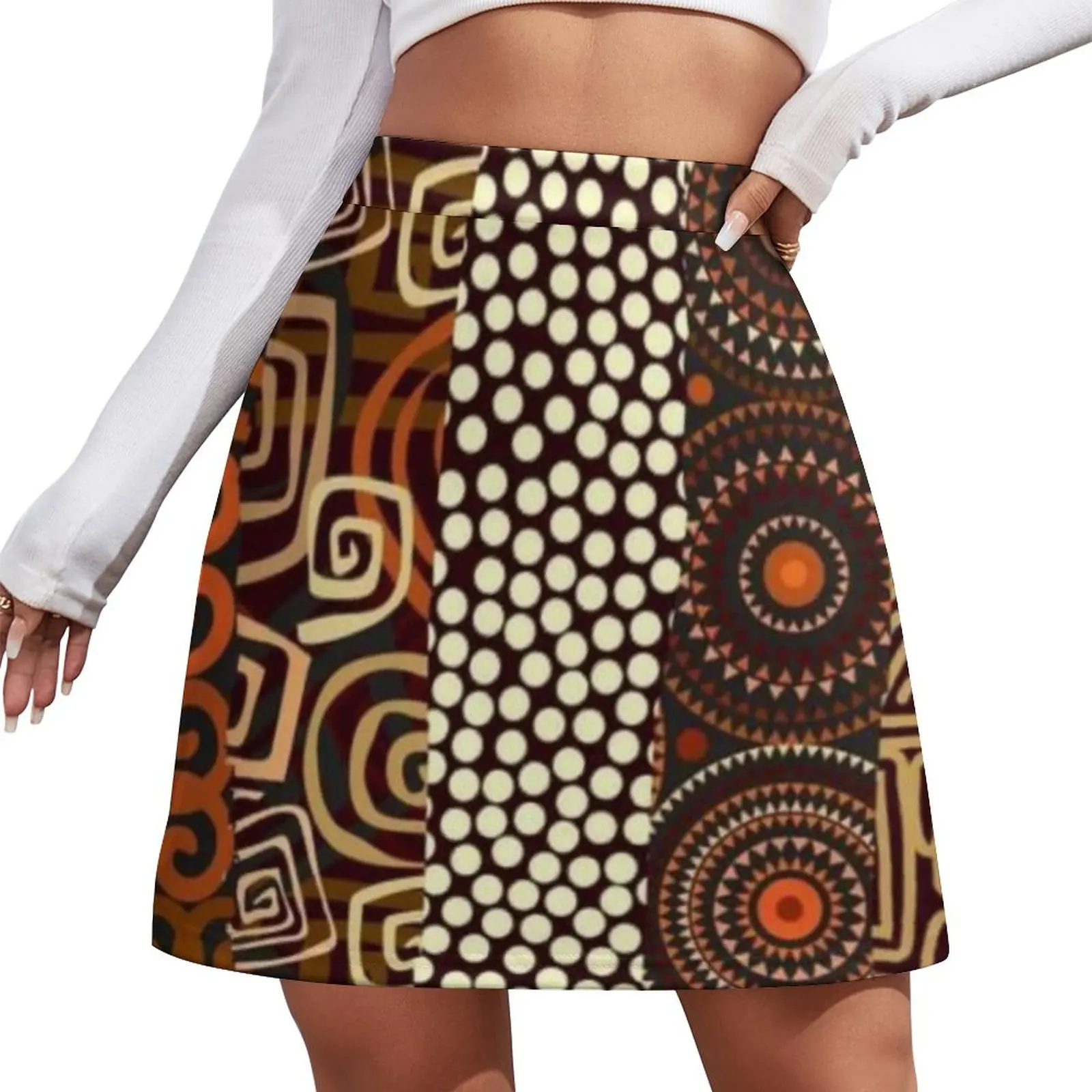 African ethnic pattern Mini Skirt summer outfits for women 2023 dresses summer woman 2023