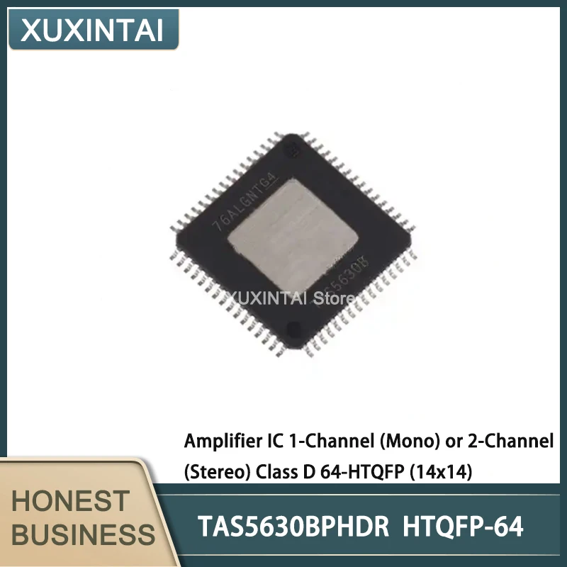 

5Pcs/Lot New Original TAS5630BPHDR TAS5630 Amplifier IC 1-Channel (Mono) or 2-Channel (Stereo) Class D 64-HTQFP (14x14)