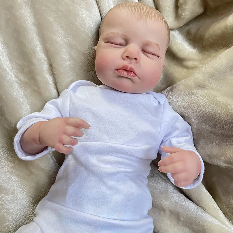 

FBBD 19inch Bebe Doll Reborn Popular Limited Edition Doll Loulou Sleeping Newborn Bebe Lifelike Soft Real Touch Cuddly Baby Doll