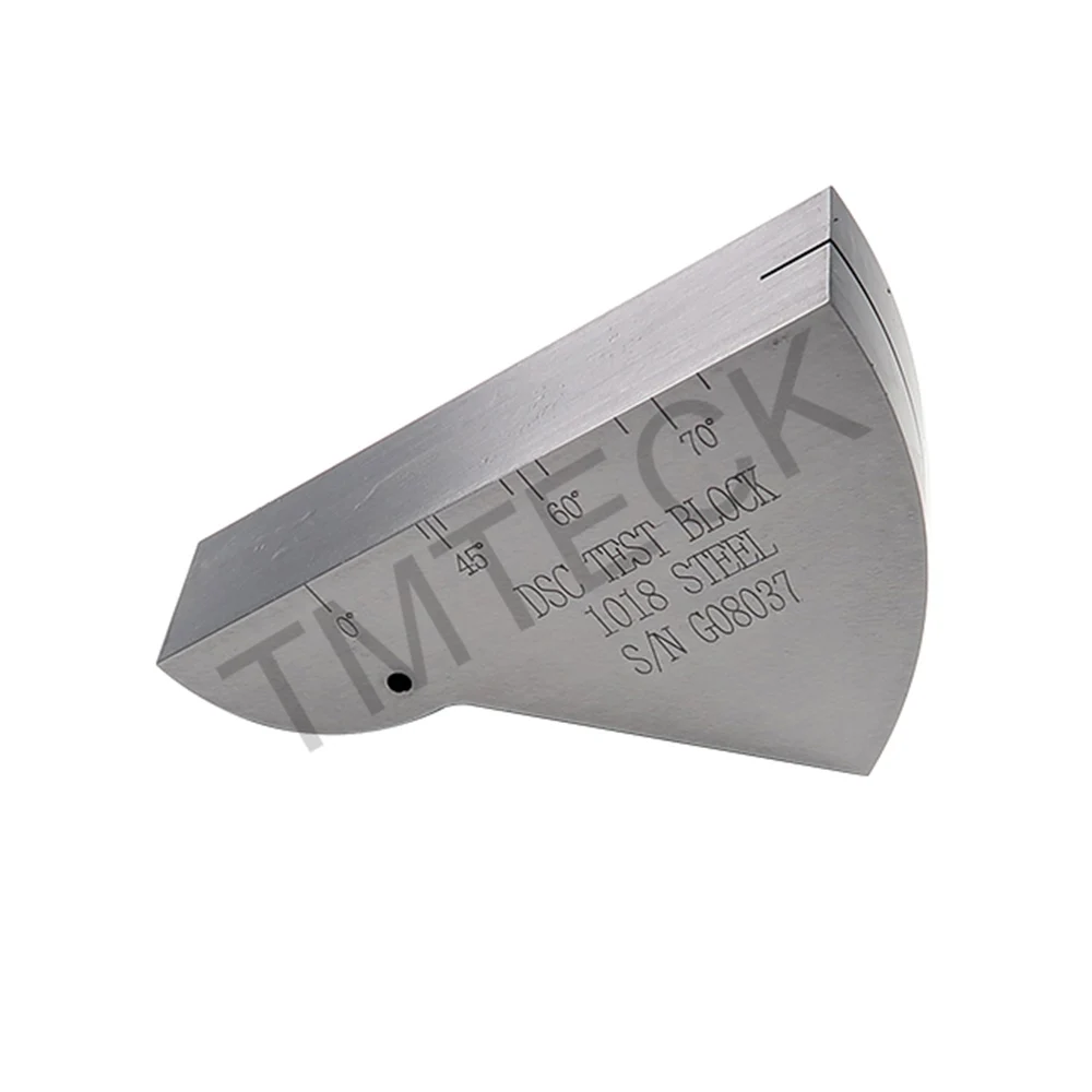 TMTECK AWS Type DSC Calibration Block 1018 Steel for Angle Beam Transducers INCH TYPE STANDARD ASTM E 164-2013