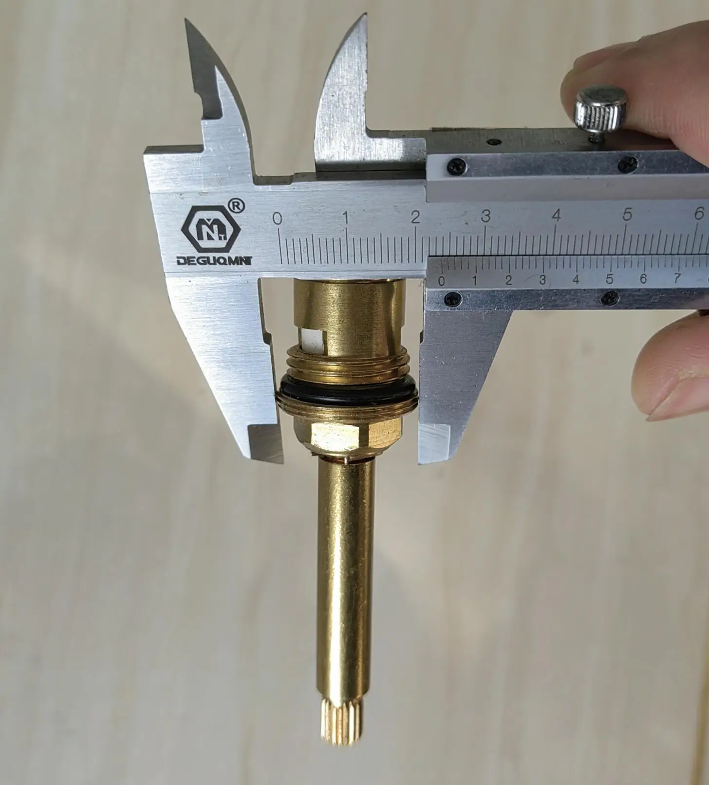 MTTUZK Faucet Replacement110mm Brass 1/4 Turn G1/2" Ceramic Disc Cartridge Duble Tooth Hot or Cold Tap Valve Faucet Spool
