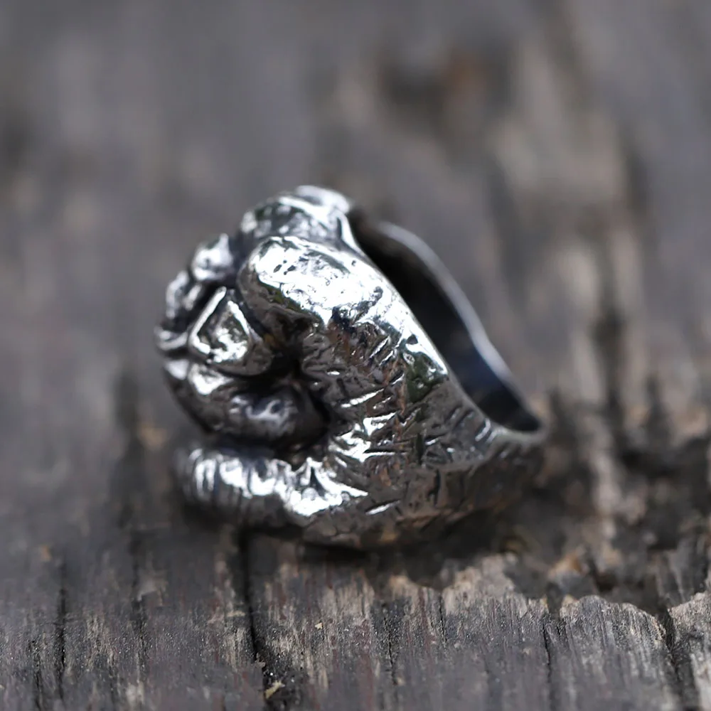 High Quality TT 316L Stainless Steel Cross Skull Ring Size 7-12 (RZ29) - Foto 10